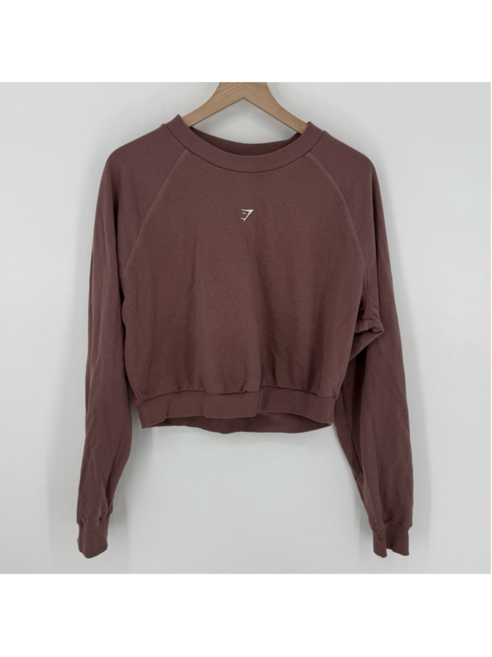 Gymshark Cropped Sweatshirt Maroon Women’s Size XXL